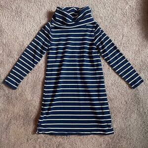 Vineyard Vines Navy and White Striped Kids Dress